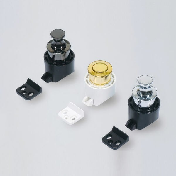 Sugatsune PKL-08/CR Push Buton Yuvarlak Kilit Krom