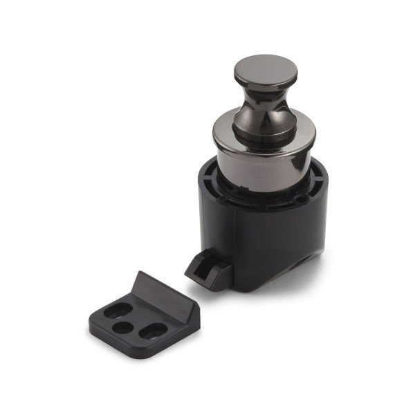 Sugatsune PKL-08/BN Push Buton Yuvarlak Kilit Siyah