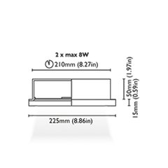 Tavan Aydınlatma Criside S225 Beyaz Cam Driver Entegre IP65