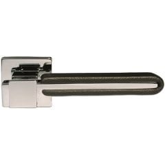 Kapı Kolu Kromaz Siyah Deri 123x50mm