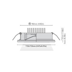 Tavan Aydınlatma Tilos 112 Beyaz Cam Driver Entegre IP65xx