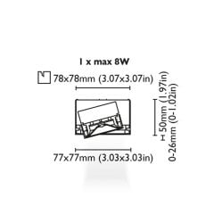 Multi Spot Aydınlatma Anafi 1 H50 8W Beyaz Driver Entegre