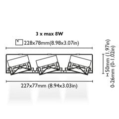 Multi Spot Aydınlatma Anafi 3 H50 8W Beyaz Driver Entegre