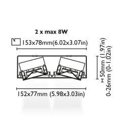 Multi Spot Aydınlatma Anafi 2 H50 8W Beyaz Driver Entegre