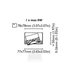 Multi Spot Aydınlatma Anafi 1 H50 8W Beyaz
