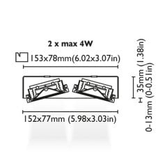 Multi Spot Aydınlatma Anafi 2 H35 4W Beyaz Driver Entegre