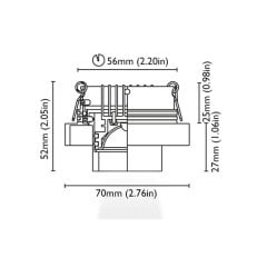 Tavan Aydınlatma Jack 2-70M Kromaj