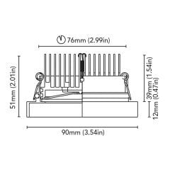 Tavan Aydınlatma Jack 1-90 Kromaj Driver Entegre