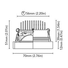 Tavan Aydınlatma Jack 1-70 Satin Nikel Driver Entegre