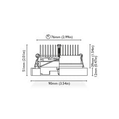 Tavan Aydınlatma Kidd 90 Kromaj