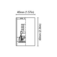 Tavan Aydınlatma Mini Vulcano 60 Kromaj Driver Entegre IP65