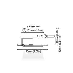 Tavan Aydınlatma Nesea 180 Kromaj Driver Entegre IP65