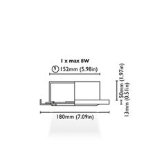 Tavan Aydınlatma Nesea 180 Kromaj Driver Entegre IP65