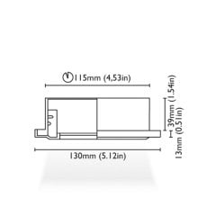 Tavan Aydınlatma Mini Nesea 130 Kromaj Driver Entegre IP65