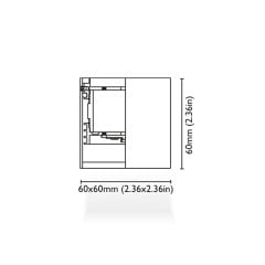 Tavan Aydınlatma Q-BE 60 Kromaj Driver Entegre