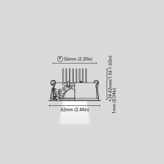 Tavan Aydınlatma Kea 62F 4W Kromaj