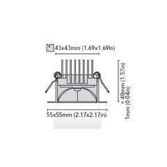 Tavan Aydınlatma Black Bart 55 Kromaj