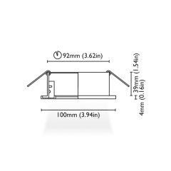 Tavan Aydınlatma Mini Elettra 100 Kromaj IP65
