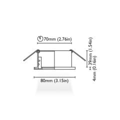 Tavan Aydınlatma Mini Elettra 80 Beyaz IP65