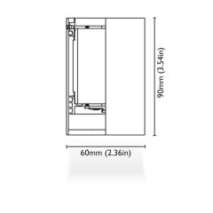 Tavan Aydınlatma Rondo 90 Beyaz Driver Entegre