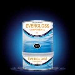 Son Kat Poliüretan Boya Evergloss Siyah 1lt