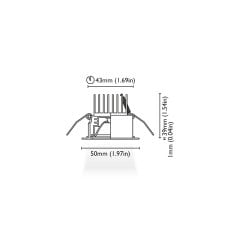 Tavan Aydınlatma Rodi 1-50 Kromaj Driver Entegre