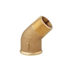 Kuyruklu Dirsek 45º Pirinç 1''