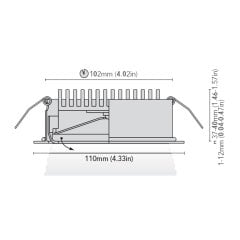 Tavan Aydınlatma Albatro 2-110 24KT Altın
