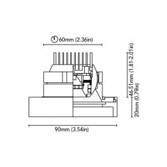 Tavan Aydınlatma Bronte 90 Pas. Çelik IP66