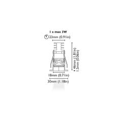 Tavan Aydınlatma Flint 30 Kromaj IP65