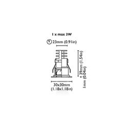 Tavan Aydınlatma Mini Oci 30 Kromaj IP65
