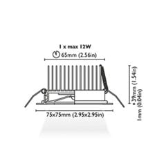 Tavan Aydınlatma Cassis 75 Kromaj Driver Entegre