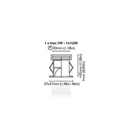 Tavan Aydınlatma Oci 37 Beyaz Driver Entegre IP65