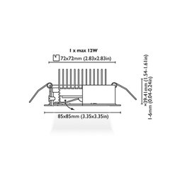Tavan Aydınlatma Calipso 2-85 Kromaj