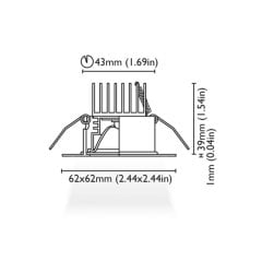 Tavan Aydınlatma Micene 1-62 Kromaj