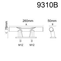 Koç Boynuzu Paslanmaz Çelik 260x50x78mm