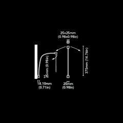 Okuma Aydınlatma Mini Cupido Q Side Kromaj Driver Entegre