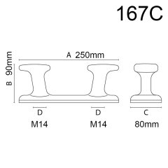 V Tipi Baba Sarı 250x90x80mm
