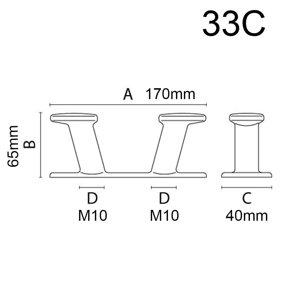 V Tipi Baba Kromaj 170x65x40mm