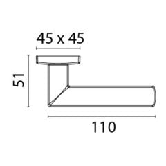 Kapı Kolu Kromaj 110x51mm
