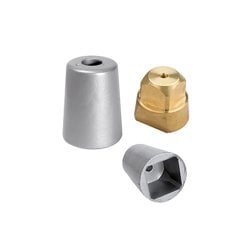 Pervane Tutyası Çinko ve Somunu Şaft Ø50mm (46,5x46,5mm)