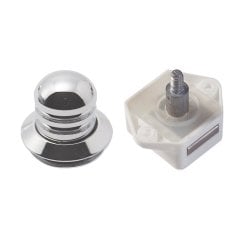 Pushbuton Kromaj Parlak 16mm Mekanizması ile