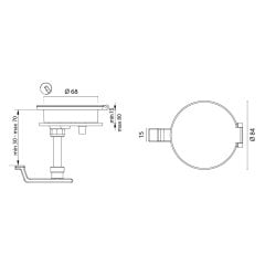 Kapak Kulpu Kilitli Kromaj Ø84 mm