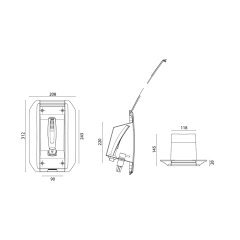 Komple Duş Seti Kromaj 208x312mm