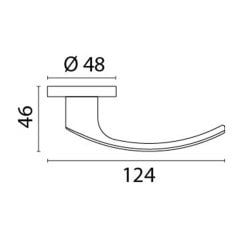 Kapı Kolu Kromaj 124x46mm