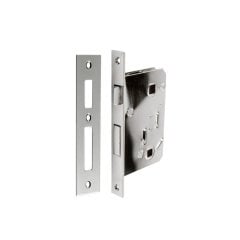 WC Kapı Kilidi Paslanmaz Çelik Sağ 93x55x12mm