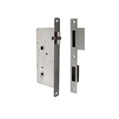 WC Kapı Kilidi Paslanmaz Çelik Sol 163x75x13mm