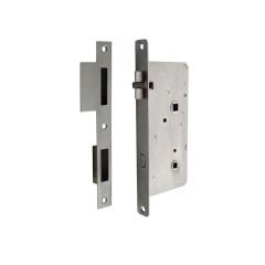 WC Kapı Kilidi Paslanmaz Çelik Sağ 163x75x13mm