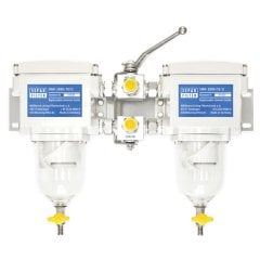 Plastik Hazneli Yakıt Filtresi ve Su Seperatörü Duble Alarmlı 30µ 18,00 lt/dk 1100Hp