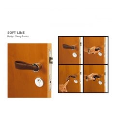 Kapı Kolu Yumuşak Derili 41x142mm